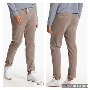 Vuori Optimist Pant Walnut Corduroy Drawstring Waist Mens XL